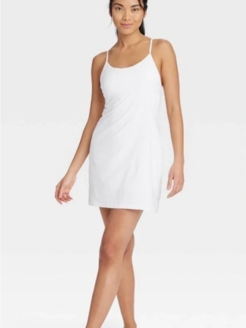 NWT All in Motion Women’s White Flex Strappy Athletic Dress | Size L